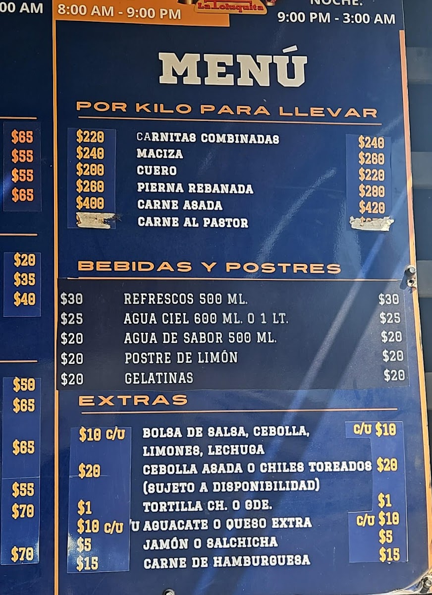 La Toluquita Menu - Image 2